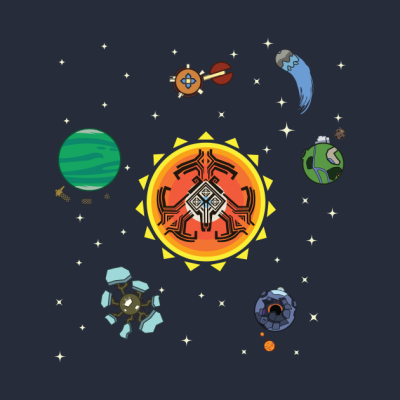 Hearthian Solar System Tapestry Official Outer Wilds Merch