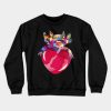 Axolotl Animal And Heart Crewneck Sweatshirt Official Outer Wilds Merch