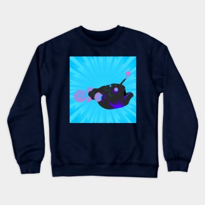 Blue Light Fish Sea Crewneck Sweatshirt Official Outer Wilds Merch