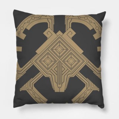 Nomai Mask Throw Pillow Official Outer Wilds Merch