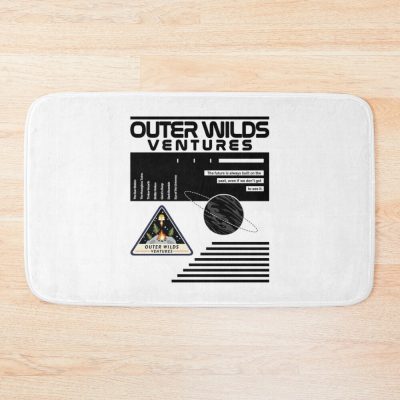 Nasa-Inspired Outer Wilds Ventures Bath Mat Official Outer Wilds Merch