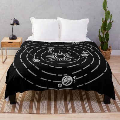 Outer Wilds Solar System Art Print [No Stars] Throw Blanket Official Outer Wilds Merch