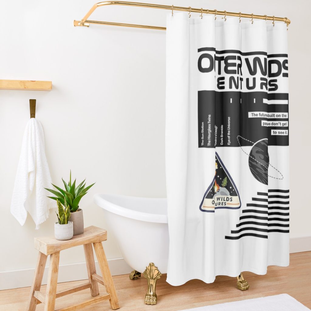 Outer Wilds Shower Curtain Official Outer Wilds Merch