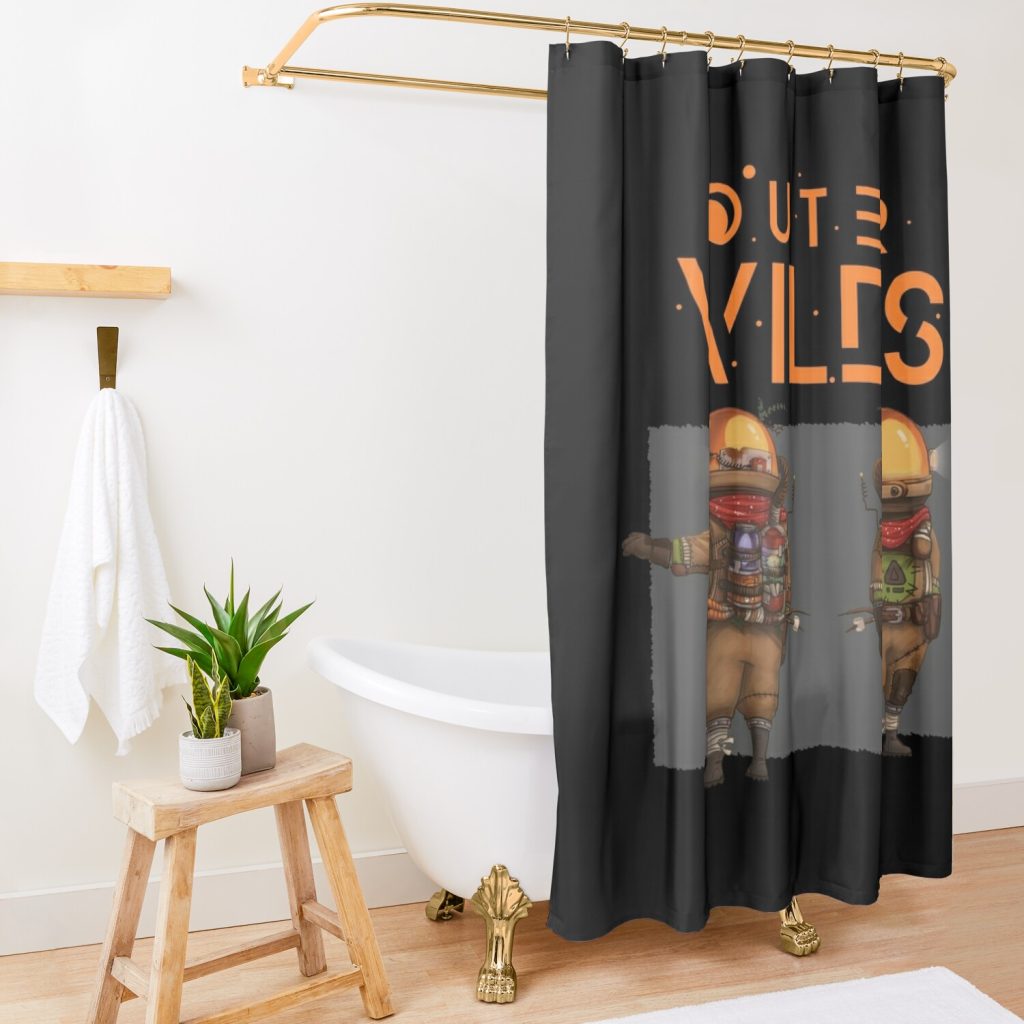 Outer Wilds Shower Curtain Official Outer Wilds Merch