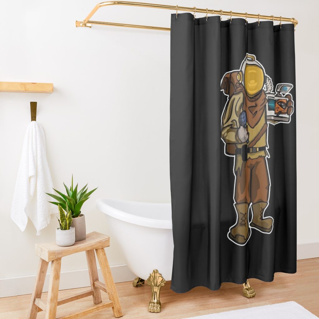 Outer Wilds Shower Curtain Official Outer Wilds Merch