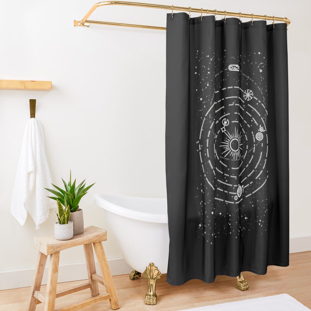 Outer Wilds Shower Curtain Official Outer Wilds Merch