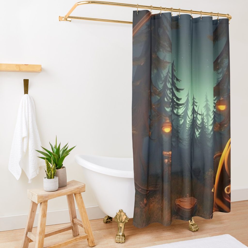 Outer Wilds Game Shower Curtain Official Outer Wilds Merch