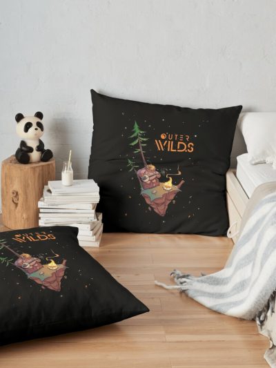 Outer Wilds Throw Pillow Official Cow Anime Merch