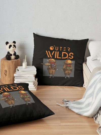 Outer Wilds Throw Pillow Official Cow Anime Merch