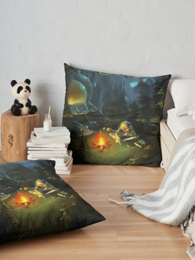 Outer Wilds Poster Throw Pillow Official Cow Anime Merch