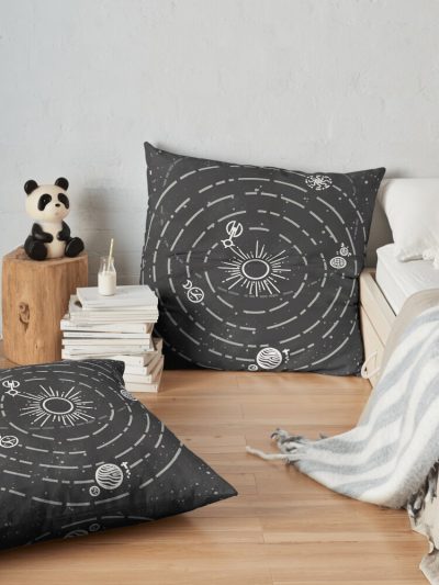 Outer Wilds Solar System Throw Pillow Official Cow Anime Merch