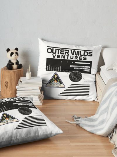 Nasa-Inspired Outer Wilds Ventures Throw Pillow Official Cow Anime Merch