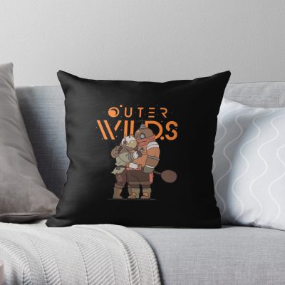 Outer Wilds Throw Pillow Official Cow Anime Merch