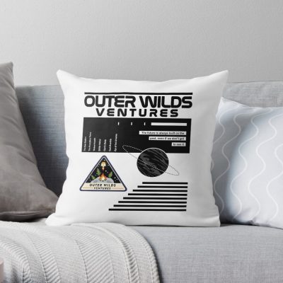 Nasa-Inspired Outer Wilds Ventures Throw Pillow Official Cow Anime Merch