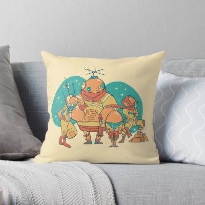 Squad Goals Throw Pillow Official Cow Anime Merch