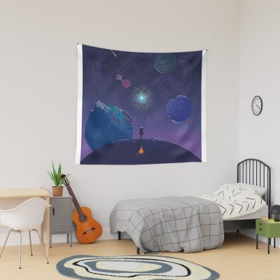 Outer Wilds Game Tapestry Official Cow Anime Merch