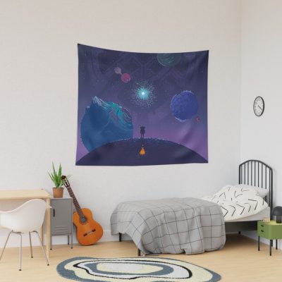 Outer Wilds Game Tapestry Official Cow Anime Merch